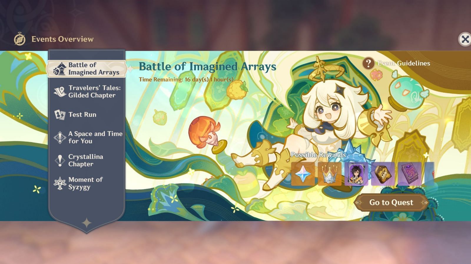 Battle of Imagined Arrays event in version 5.7 (Image via HoYoverse)